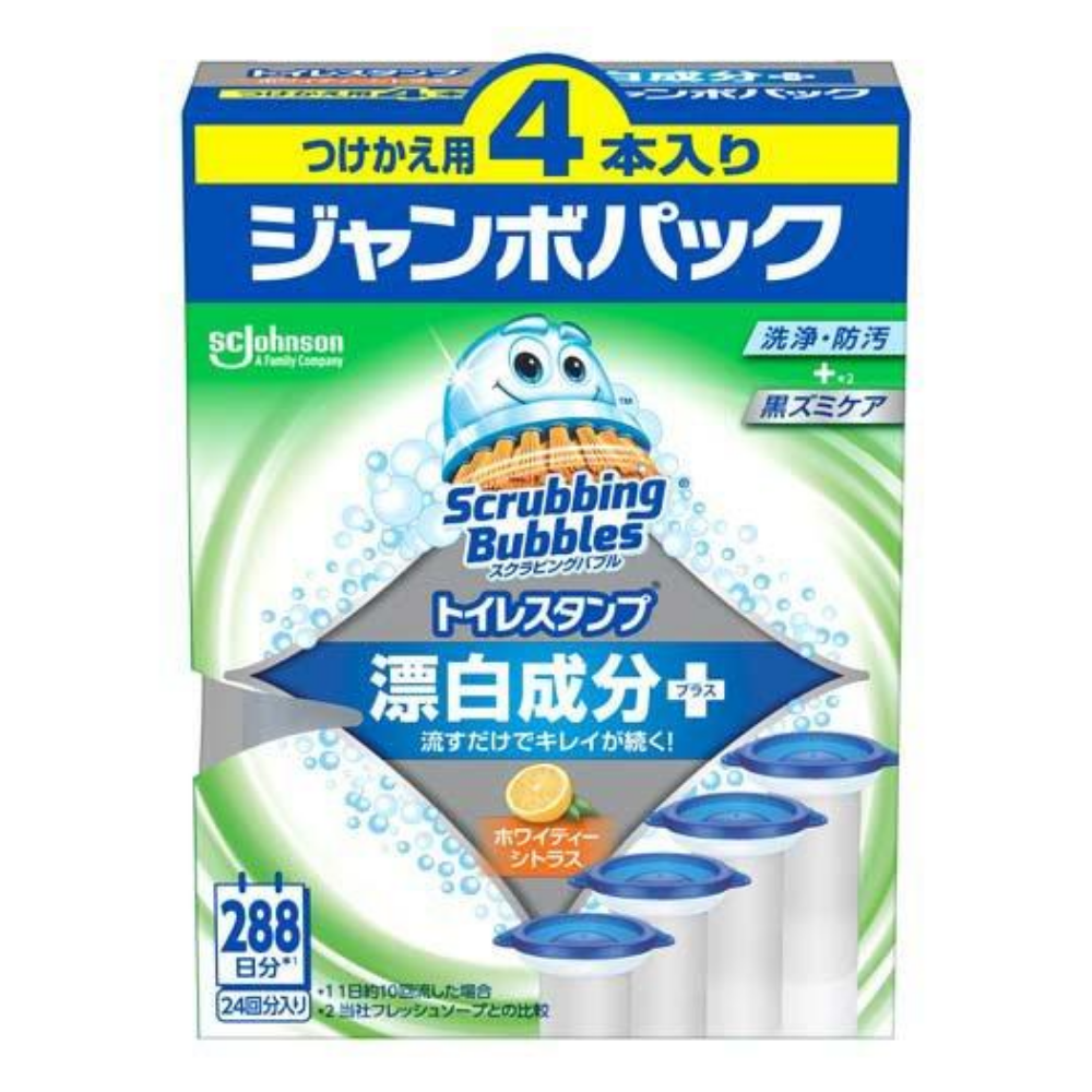 スクラビングバブル　トイレスタンプ　漂白成分プラス　ホワイトティーシトラス　替え