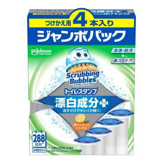 スクラビングバブル　トイレスタンプ　漂白成分プラス　ホワイトティーシトラス　替え