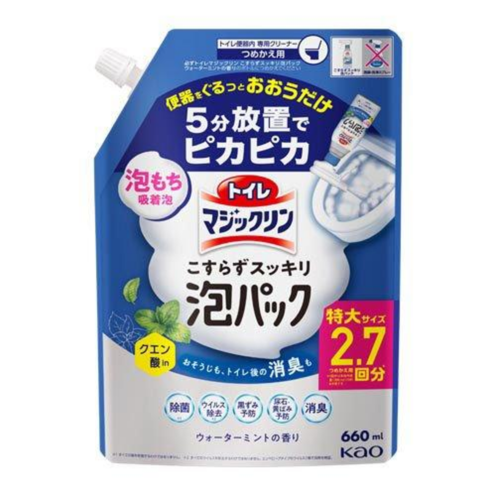 トイレマジックリン　泡パック　ウォーターミントの香り　詰替