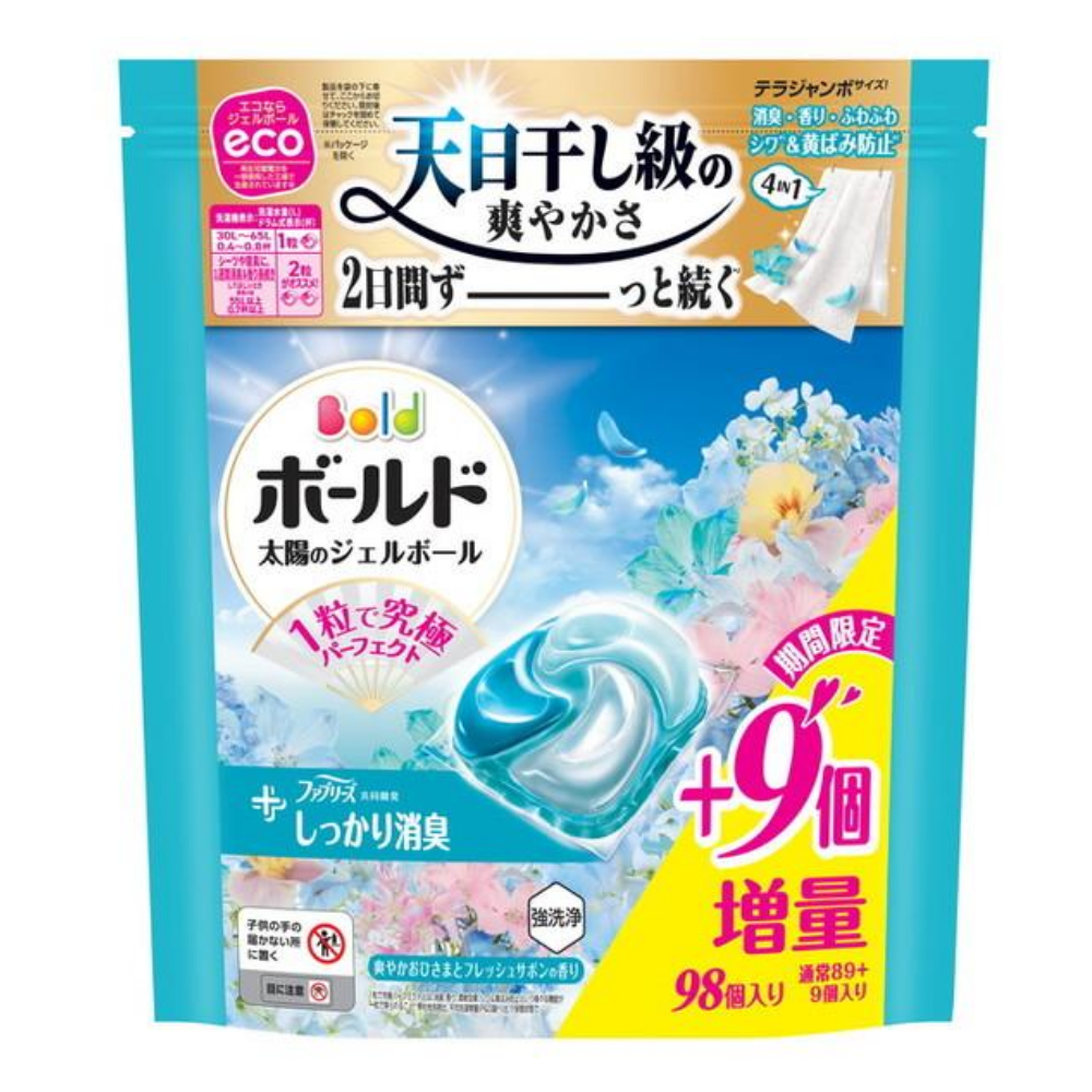 ボールド　ジェルボール４Ｄ　おひさまとフレッシュサボンの香り　テラジャンボサイズ