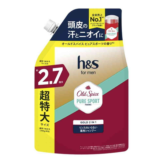ｈ＆ｓ ｆｏｒ ｍｅｎ ゴールド２ｉｎ１ オールドスパイス ピュアスパイスの香り 詰替